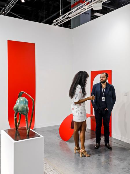 Judith Hopf and Camille Henrot, Metro Pictures, Art Basel Miami Beach (5–8 December 2019). Courtesy Ocula. Photo: Charles Roussel.